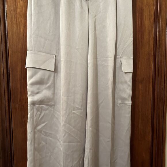 Aritzia Cream Wide Leg Pants - Picture 6 of 13